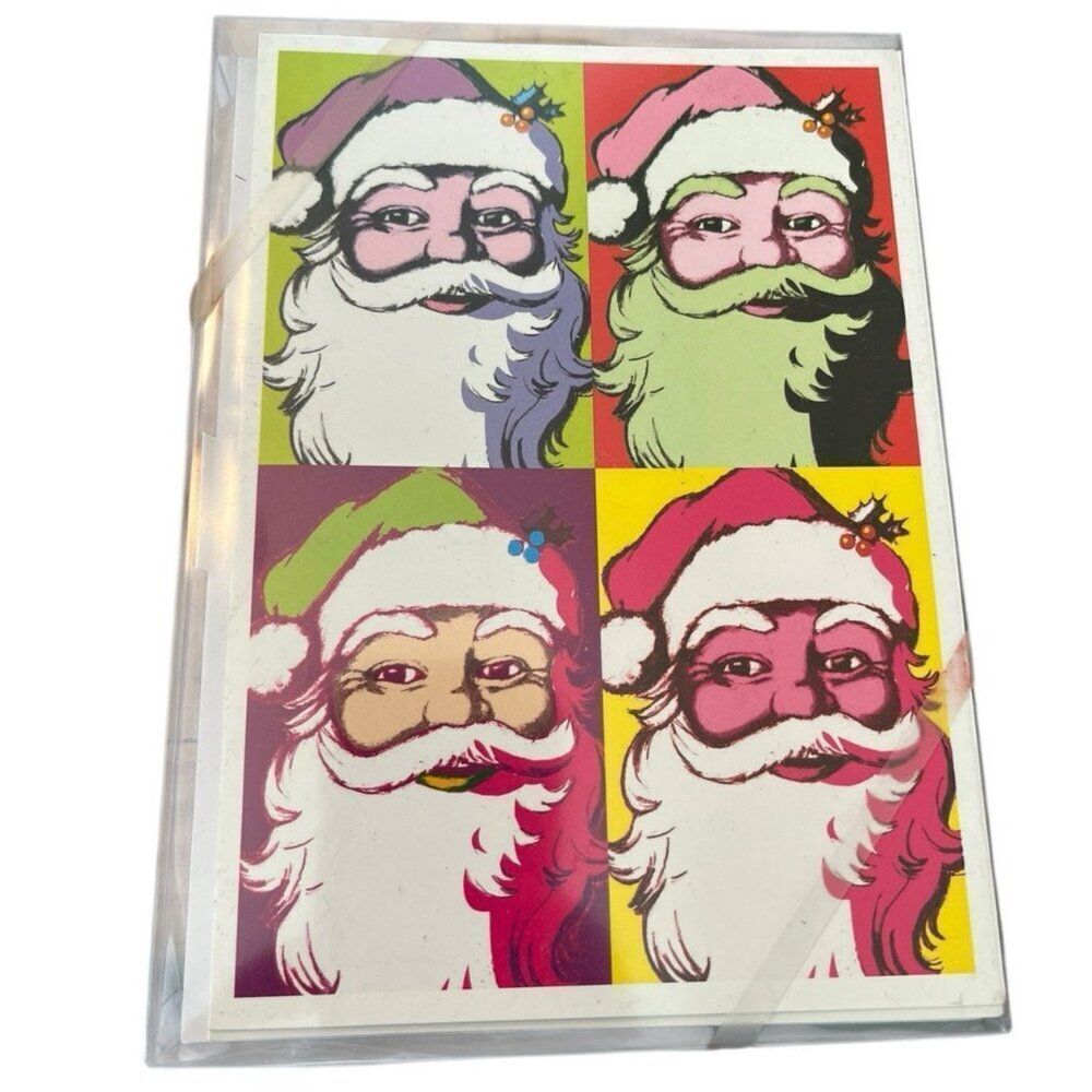 Deck the Warhols Santa Claus 15 Christmas Holiday Cards Cards Envelopes New